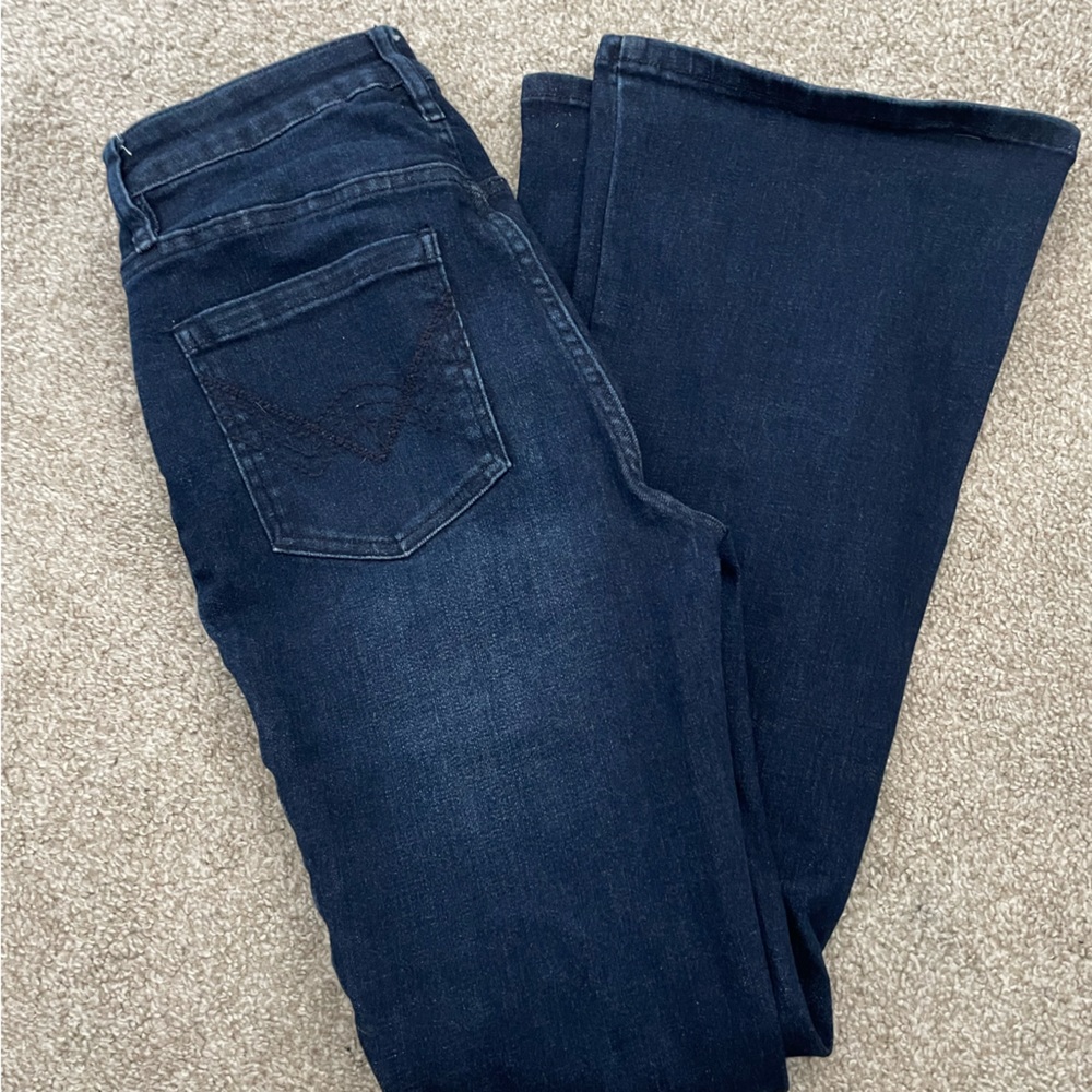 High waisted flare jeans